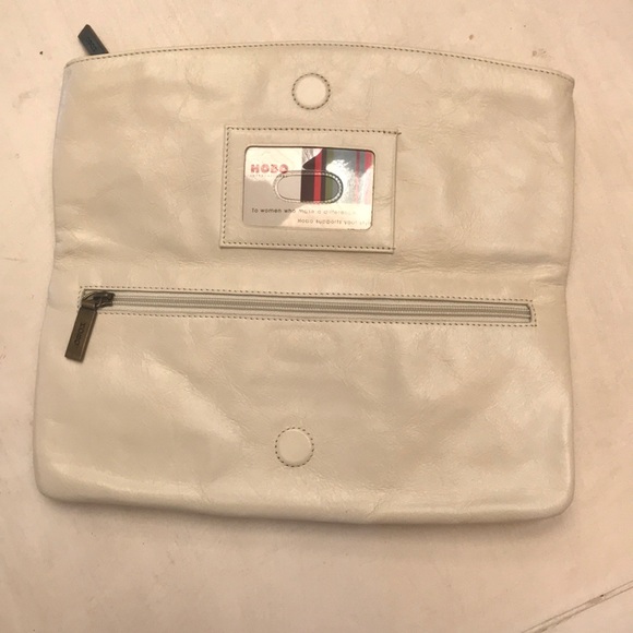 HOBO✈️ cream leather clutch - Picture 4 of 7